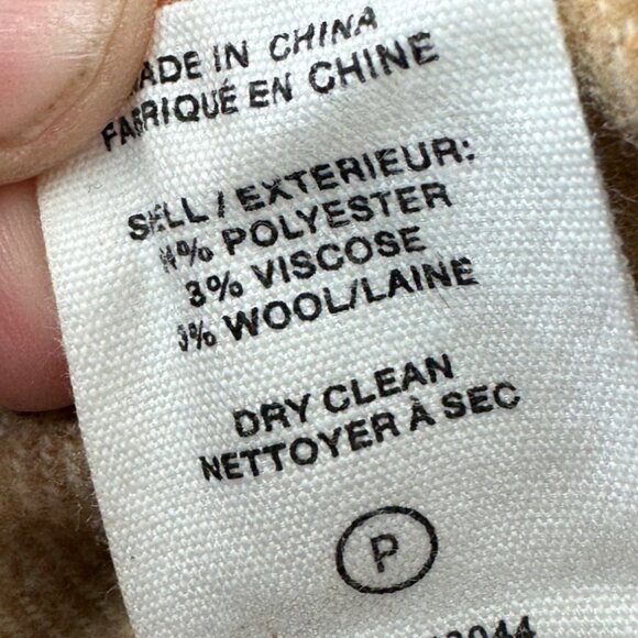 Avec Les Filles Women's Plaid Button-Up Jacket Size Small Polyester Wool Blend - Picture 5 of 6